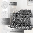 thumbnail image 2 of Gothic Skull Blanket,Horror Black and White Skeleton Day of The Dead Throw Blankets,Gifts for Adults,Lightweight Soft Fleece,for Sofa Couch Bed Room Travel,Birthday Halloween Decor,60x80in, 2 of 8