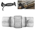 thumbnail image 4 of Tubo De Escape Flexible, Tubo De Fuelle De Escape Trenzado De Acero Inoxidable Profesional Para Vehículo Para Tubo De Drenaje De Válvula De Descarga De Turbina Para Accesorios De, 4 of 7