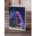 thumbnail image 2 of Starry Night Scottish Terrier Greeting Cards and Envelopes Pack of 8, 2 of 2