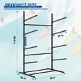 thumbnail image 7 of FICISOG Kayak Storage Rack, Freestanding Adjustable Kayak Rack for Garage and Outdoor Storage, Heavy Duty Storage Racks for Kayak, Canoe and Surfboard, Easy to Install & Adjust, 4 Levels for 4 Kayaks, 7 of 7