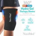 thumbnail image 2 of Reusable Hot & Cold Gel Pack Wrap – Flexible Hydra-Gel Compress, Microwave & Freezer Safe, 360° Coverage for Knee, Elbow, Ankle, Wrist & Calf Small/Medium, 2 of 8