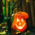 thumbnail image 1 of Pumpkin Lamp Realistic Looking Creative Shape Horror Design Energy-saving Long Lifespan Decorative Plastic Battery-Powered Halloween LED Pumpkin Lamp for Home, 1 of 7