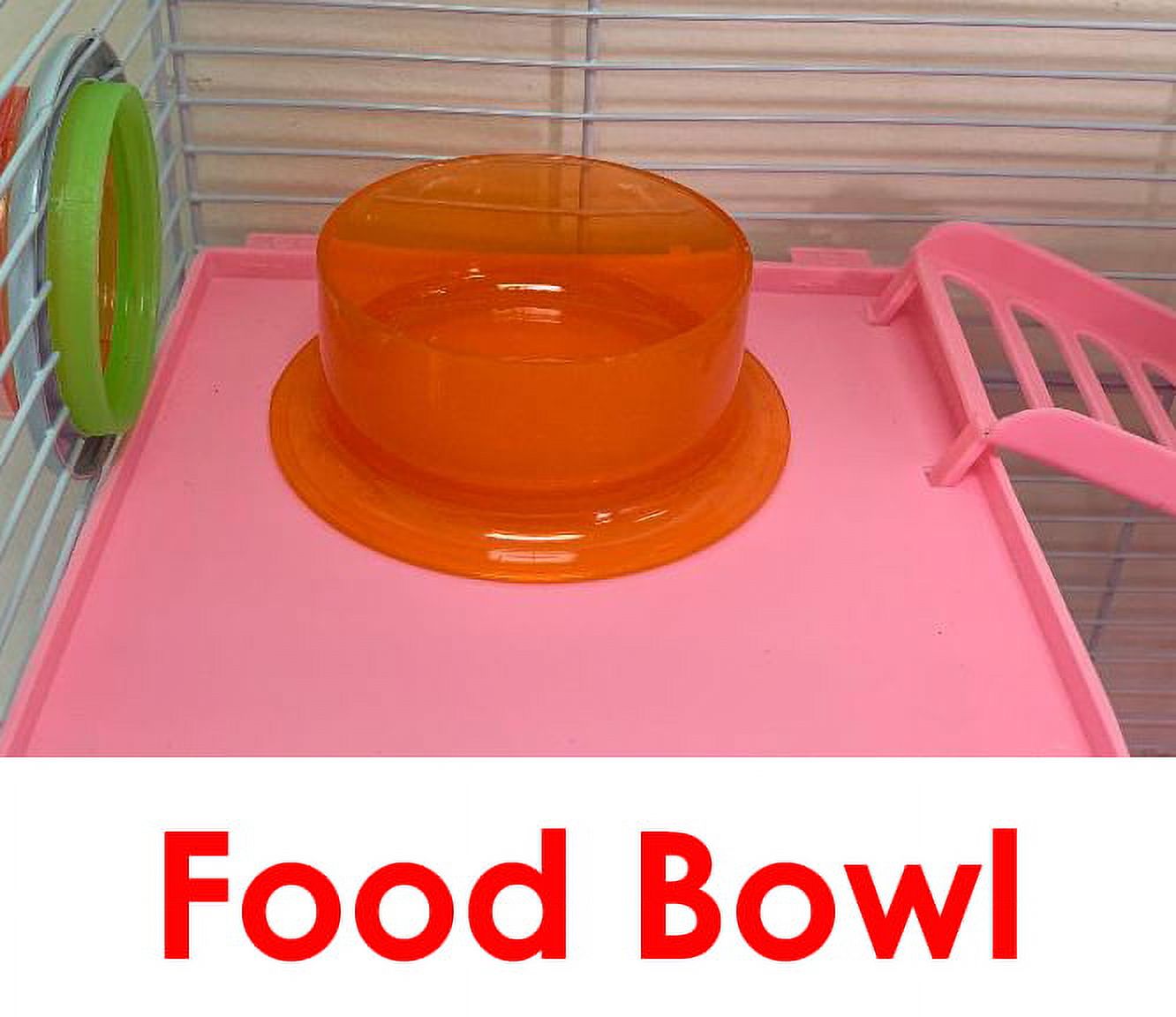 Pink 2-Levels Hamster Home Habitat Rodent Gerbil Mouse Mice Rat Wire Cage