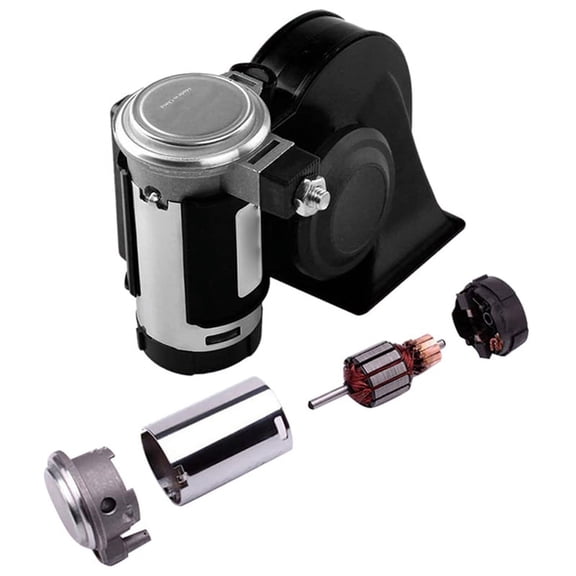 Snail Air Horn with Relay Wire Harness 12V 150Db Super Loud Two Tone Car Horn for Truck Motorcycle