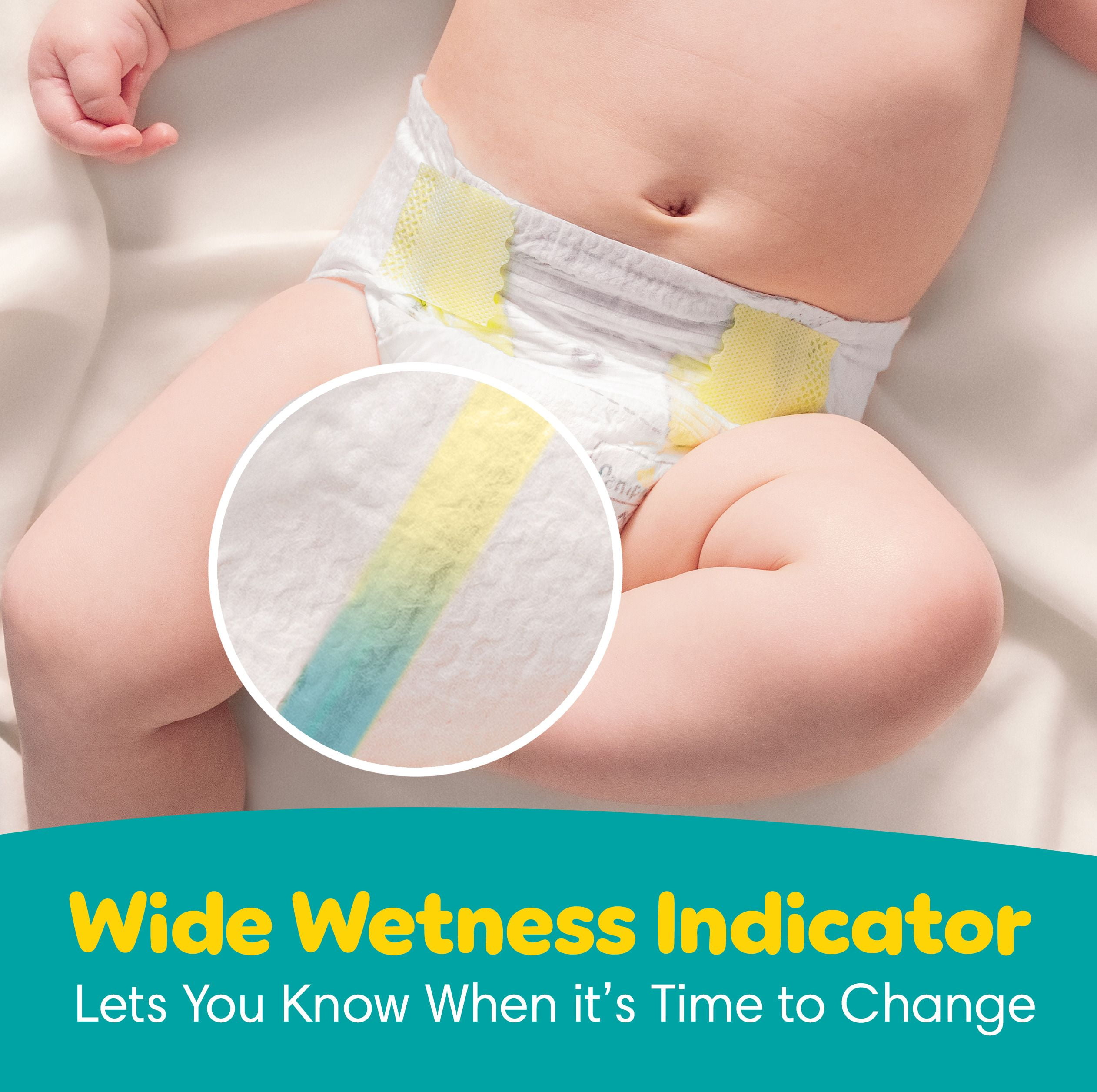 Pampers Swaddlers Diapers, Size 0 (up to 10 lbs), Absorbent, Keeps Baby Dry and Comfortable, Skin Safe Disposable Baby Diaper, 31 Count