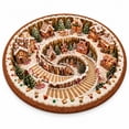 thumbnail image 2 of Christmas Area Rug, 23.6" Round Christmas Rug For Living Room, Traditional Holiday Decorative Mat, 2 of 4