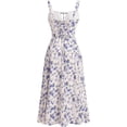 thumbnail image 2 of Women's Floral Corset Dress Formal Cocktail Dresses Going Out Casual Sundress Split Thigh Spaghetti Strap Vintage Dress, 2 of 9