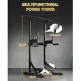 thumbnail image 1 of EDTara Free Standing Pull Up Bar, Power Tower Dip Station With 450 Lb Capacity, Height Adjustable Pull Up Station, Back Pad Included for Home Gym Strength Training, 1 of 7