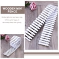 thumbnail image 3 of HAMPPLIES 4Pcs Landscape Decor Mini Fence White Flexible Shape for Potted Plants, 3 of 8