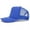 Blue, variant on Tao Sublimation Blank Trucker Hats Bulk Mesh Baseball Cap Polyester Mesh Trucker Hat For Men And Women OrangeFree Size