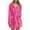 Hot Pink, variant on Mrasaso Womens Fuzzy Robe Mid Length Bathrobe Belted Soft Bath Robes Fleece Plush Robe with Pockets Fall Winter Spa Robes on Clearance