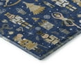 thumbnail image 3 of Addison Rugs Mayfield Premium Machine Washable Transitional Holiday Navy Rectangle Rug, 3' x 5', 3 of 7
