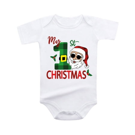 

Boys Girls Short Sleeve Christmas Cartoon Letter Print Romper Bodysuit Fall Clothes Romper Body Suit Baby Girl Cotton Pack Baby Girl Winter Bodysuit Coat Toddler Girl Leotard Leotard 150 6 Month Baby