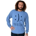 thumbnail image 5 of You Decide Happy Sad Emoticon Cute Long Sleeve TShirt Men Women Brisco Brands S, 5 of 6