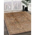 thumbnail image 3 of Ahgly Company Machine Washable Indoor Square Industrial Modern Light Brown Area Rugs, 4' Square, 3 of 7
