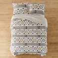 thumbnail image 3 of Levtex Home - Santa Fe Quilt - Ikat Pattern in Soft Grey, Cream and Tan - Full/Queen Quilt Size (88 x 92in.) - Reversible Pattern - Cotton - Shams Sold Separately, 3 of 6
