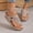 Gray, variant on Wedge Sandals for Women: Slip On Dressy Summer Comfortable Slides Dress Shoes Lightweight Memory Foam Platform Sandal Brown 6(37)