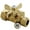 Brass, variant on Kingston Brass  Millennium .62 in. OD Compression X .5 in. OD Compression Straight Valve - Polished Chrome