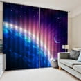 thumbnail image 3 of jifeng 2 Panel Landscape Darkening Window Curtain Shade Bath Drape Valance - Earth, 3 of 4