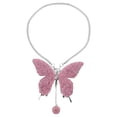 thumbnail image 4 of Car Hanging Ornament Rhinestone Butterfly Car Ornament Rear View Mirror Accessory, 4 of 8