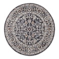 thumbnail image 3 of Unique Loom Eco Traditional Collection Area Rug - Coherance (3' 3" Round Charcoal Gray/Ivory), 3 of 7