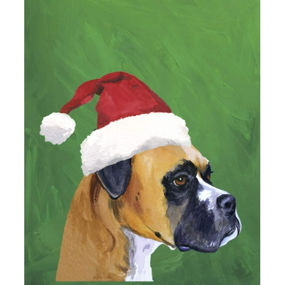 Boston Terrier - Barbara Van Vliet Christmas Garden Flag