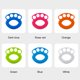 thumbnail image 4 of Anillo De Agarre Empuñadura De Silicona Para Ejercicio Físico Practicar Fuerza Dispositivo De Muñeca Equipo De Entrenamiento Manual Con Cuatro Dedos Yuarrent OD015152-08, 4 of 6