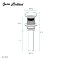 thumbnail image 4 of Swiss Madison Residential Pop up Stainless Steel Sink Drain 1.75 in Glossy White, 4 of 4