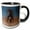 Black/White, variant on 3drose, Wistful Pixie, 11oz Two-tone Green Mug