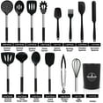 thumbnail image 6 of KSENDALO Silicone Cooking Utensils Set, 26 Pcs, Heat Resistant Kitchen  Utensils Set, Black, 6 of 6