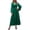 Green 05, variant on Karymi Sundress Satin Wrap V Neck Maxi Dress, Long Balloon Lantern Sleeve Ruched Empire Waist Flowy A Line Long Dress