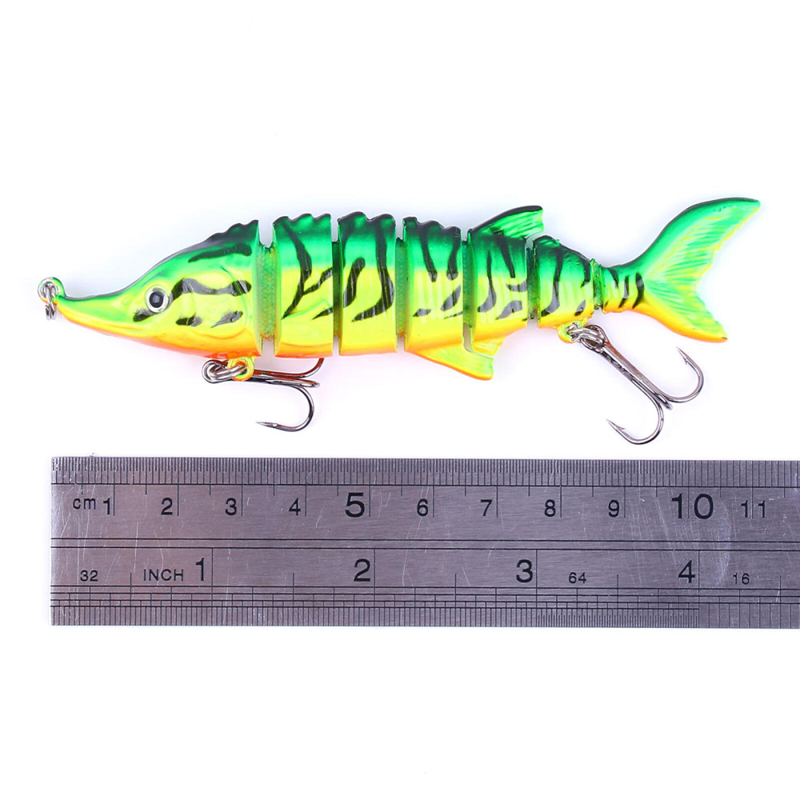 HENGJIA Fishing Lures, 6pcs Large Multi Jointed Fish Fishing Kits Slow Sinking Lifelike Swimbait Freshwater and Saltwater for Trout Bass Lures, 4.33"/0.56oz