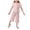 Pink, variant on Karoyedx Girls Summer Clothes Girls Clothes Summer Short Sleeve Print Top Flared Pants 2PCS Set Little Girl Outfits Pink Size,6-7 Years