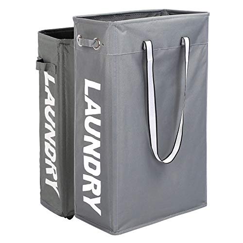 Caroeas Cloth Clothes Basket, 24" Handy Hanging Laundry Basket Tall