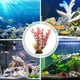 thumbnail image 2 of KAKOWELY 2 piezas de plantas artificiales decorativas resistentes al desgaste para acuario, decoración reemplazable., 2 of 5