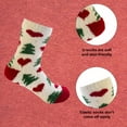 thumbnail image 3 of Calcetines de Navidad difusos para mujeres y niñas, regalos lindos, divertidos, acogedores, esponjosos, cálidos, para invierno, calcetines navideños, 3 of 5