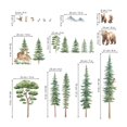 thumbnail image 4 of Adhesivos de pared decalmile con pinos y animales del bosque, 4 of 6