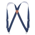 thumbnail image 3 of SGFCWSX Men's Dotted Elastic Suspenders, 4-Clip Adjustable Casual Formal Suspenders Blue, 3 of 4