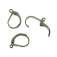 thumbnail image 2 of U8MO 20pcs Brass Leverback Earring French Earwire Nickle Free Antique Bronze 15x10mm, 2 of 8