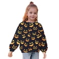 thumbnail image 5 of Mikilon Halloween Girls Tops Size 1-12 Kids Round Neck Long Sleeve Shirts Solid Color Graphic Casual Tops Fall and Winter Printed Cute Tops, 5 of 8