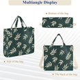 thumbnail image 6 of FORMRS Womens Corduroy Tote Bag Crossbody Shoulder Handbag with Pocket, Beige Leaves, 6 of 7