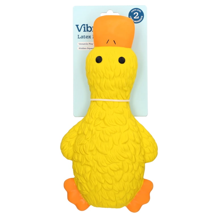 Vibrant Life Yellow Duck Latex Dog Toy, Squeaker photo 7