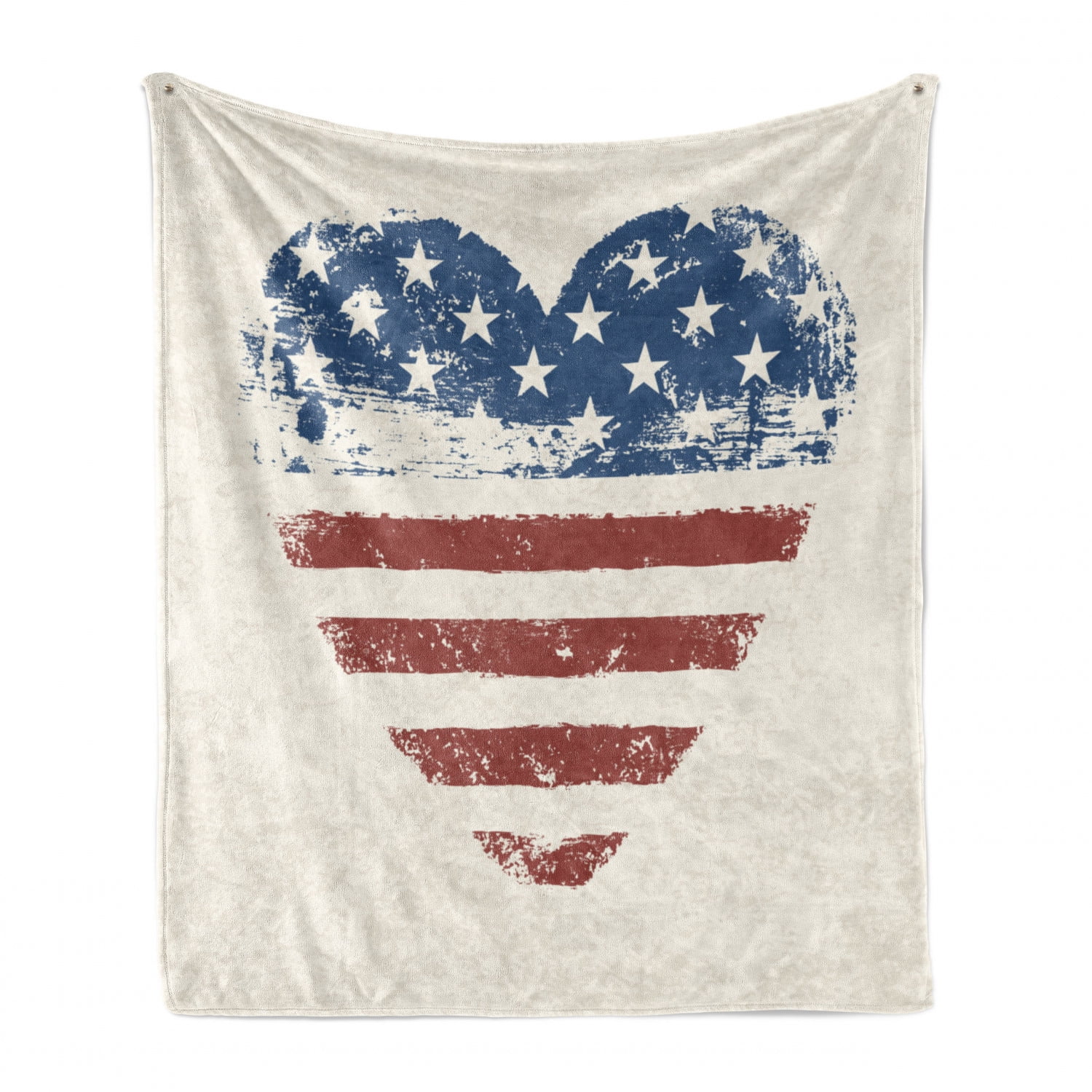 USA Super Plush Blanket 50x60 America Throw Blanket American Flag Blanket Stars 