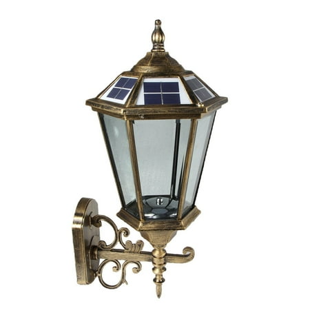 Large Outdoor Solar Powered Led Wall Light Lamp Bo17 Com