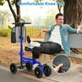 thumbnail image 3 of COSYWILL Knee Scooter,Economy Knee Walker with Dual Braking System,Foldable Scooter for Foot Injuries,Compact Crutches Alternative,Blue, 3 of 7