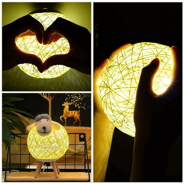 LED Night Light for Kids SAYDY Mini Sheep Yarn Ball Design