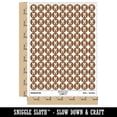thumbnail image 2 of Letter M Uppercase Cute Typewriter Font 200+ Round Stickers - Brown - Gloss Finish - 0.50" Size, 2 of 3