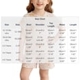 thumbnail image 4 of oelaio Girls Summer Outfits Cute Flower Printed 2 Piece Clothes Short Sleeve T-Shirts and Elastic Waist Shorts Kids Casual Lounge Pajama Sets Beige 2 Years, 4 of 7