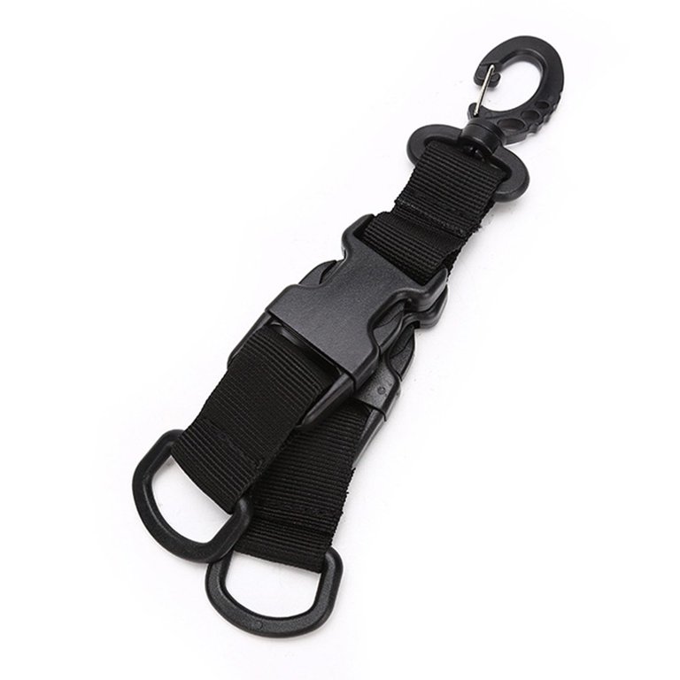 Outdoor Carabiner Webbing Backpack Clips Buckle Belt D-Type Hanging Key  Ring 