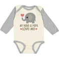 thumbnail image 3 of Inktastic My Nana and Papa Love Me Boys or Girls Long Sleeve Baby Bodysuit, 3 of 5